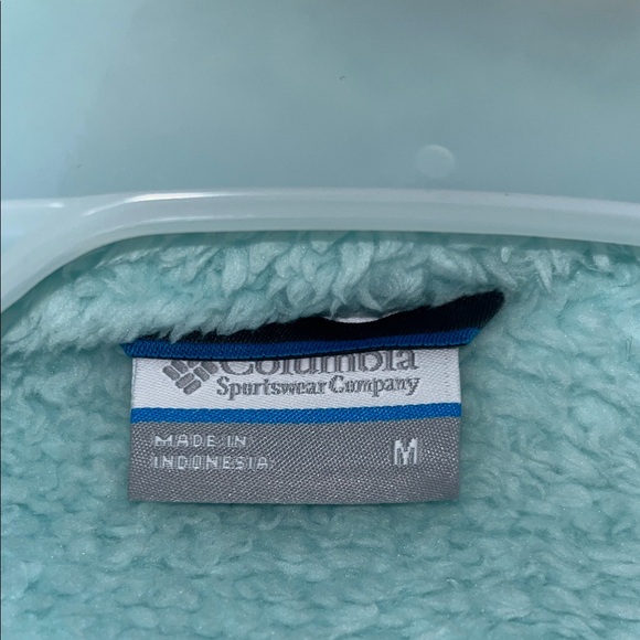 Columbia Aqua and Gray Fleece Jacket - Picture 4 of 4